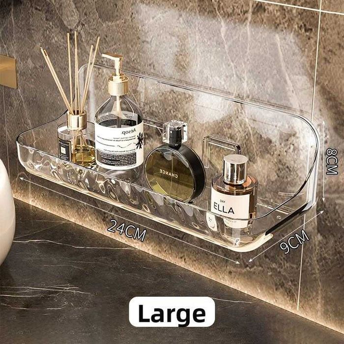 Прозорий акриловий органайзер,полиця для ванної кімнати