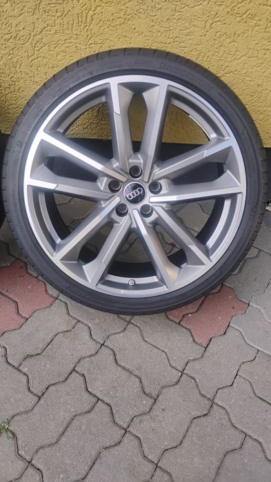 Felgi 21 Koła Audi SPORT A6 C8 4K0 ET43 8,5J 5x112 IDEALNE Czujniki