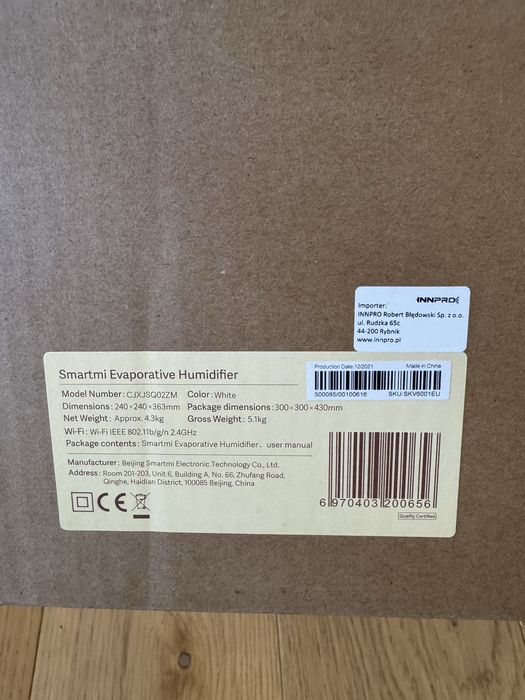 Nawilzacz powietrza Smartmi Humidifier CJXJSQ02ZM