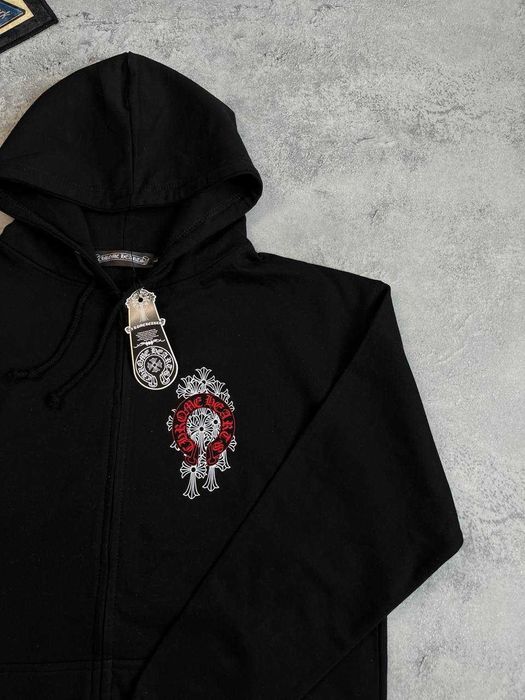 Оверсайз Зіп-Худі Chrome Hearts | Кофта Хром Хартс (Хром Хардс)