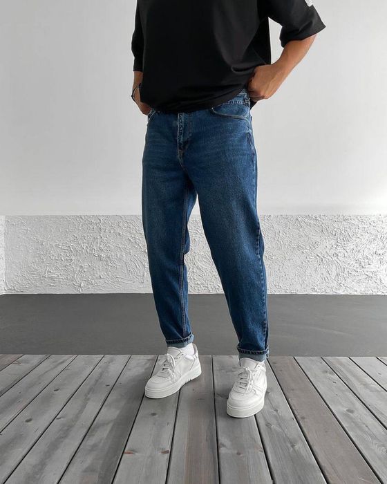 Чоловічі джинси мом , Мужские джинсы мом синие