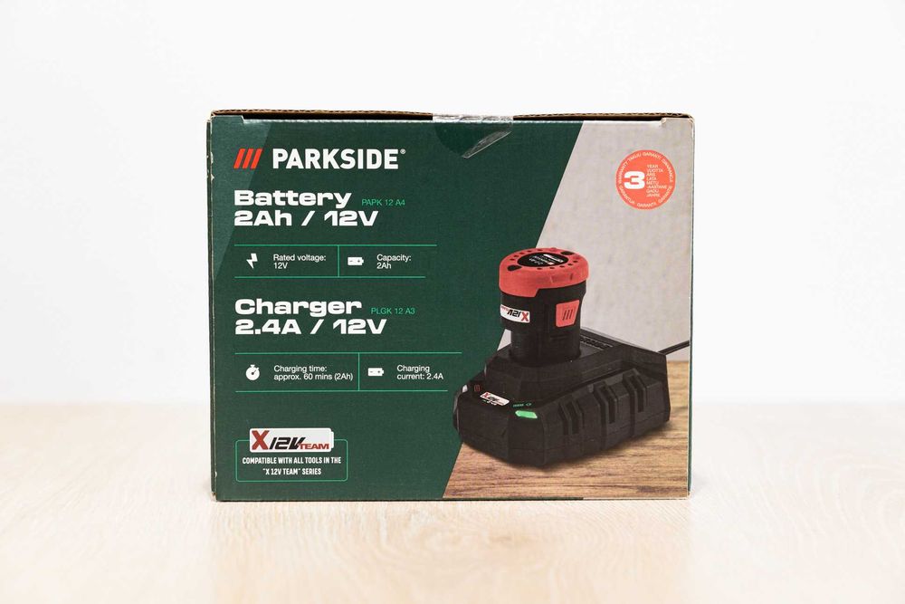 Акумулятори і зарядки PARKSIDE / 12В 2Ah 4Ah 5Ah, 20В 2Ah 4Ah 8Ah