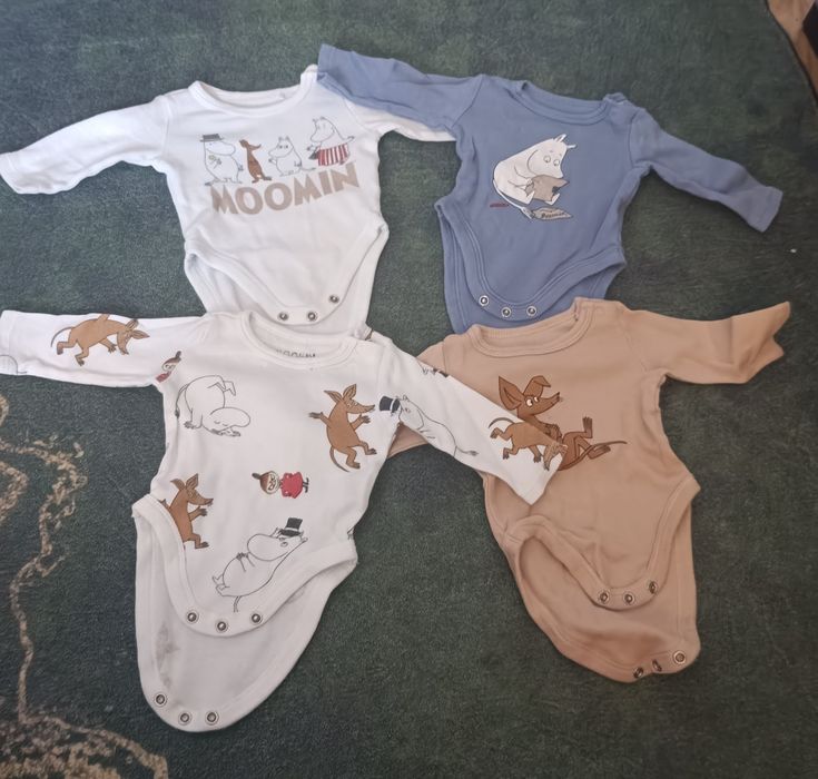 Zestaw 4 sztuk body niemowlęce