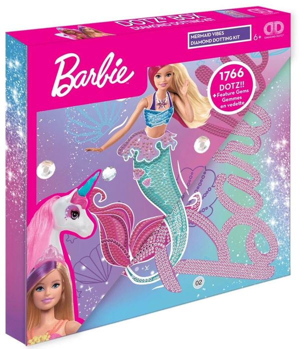 Diamond Dotz Box - Barbie Mermaid Vibes pudełko,286x290 mm