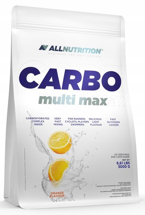 allnutrition carbo multi max 3000g pomarańcza węglowodany energia siła moc