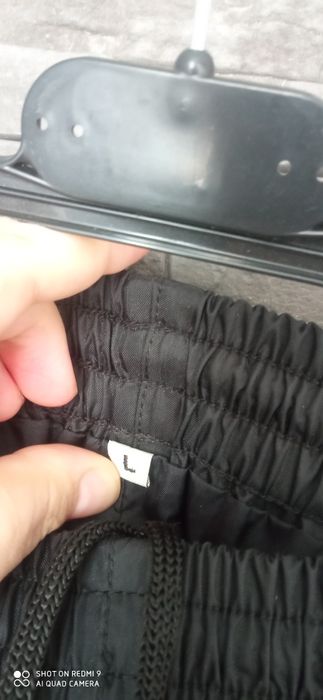 Czarne męskie spodnie outdoorowe r.L/40