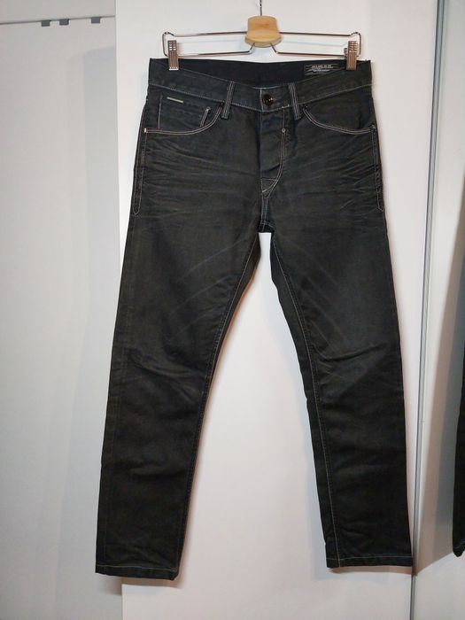 Długie spodnie jeansowe Jack&Jones czarne jeansy szare jeansy S, dżins