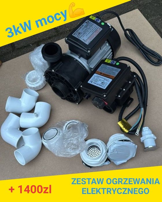 Balia ogrodowa / Jacuzzi ogrodowe z hydromasażem + piec | Transport