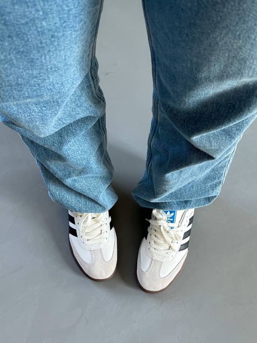 Жіночі кросівки Adidas Samba White/Black