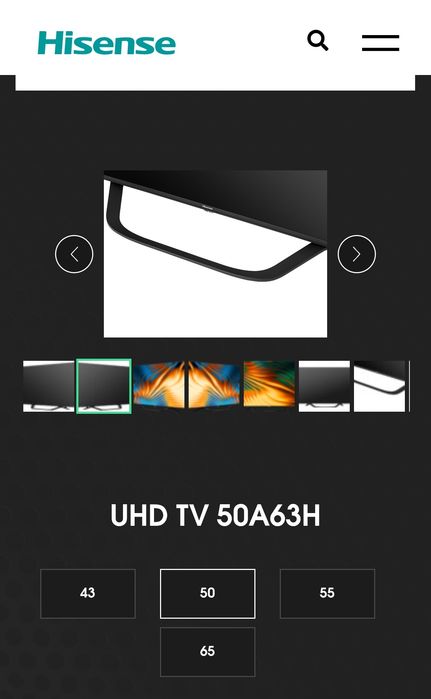 HISENSE Tv50" + Soundbar