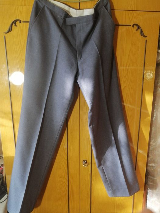 Мужской классический костюм-тройка, костюм чоловічий, б/у, размер 52