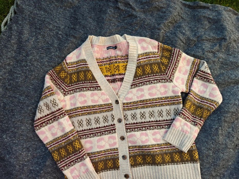 Kardigan soulmate rozmiar Xl scandi skandynawski styl  wełna wool