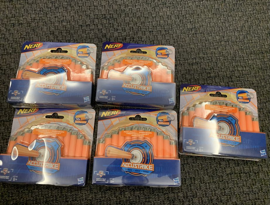 Strzałki piankowe Nerf Accustrike 5 x 12 sztuk, w sumie 60 sztuk