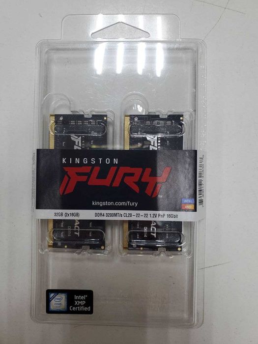 Оперативна памʼять Kingston FURY Beast DDR4 32GB (2×16GB) 3200 MHz