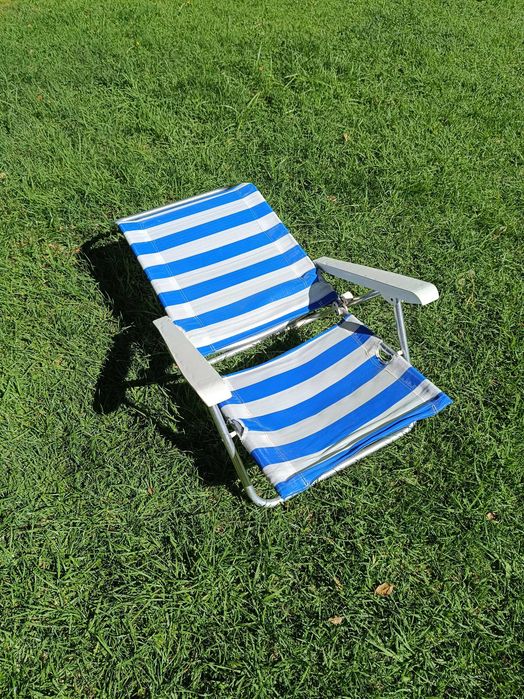 Conjunto de 2 Cadeiras de Praia / Jardim Reclináveis – Excelente Estado