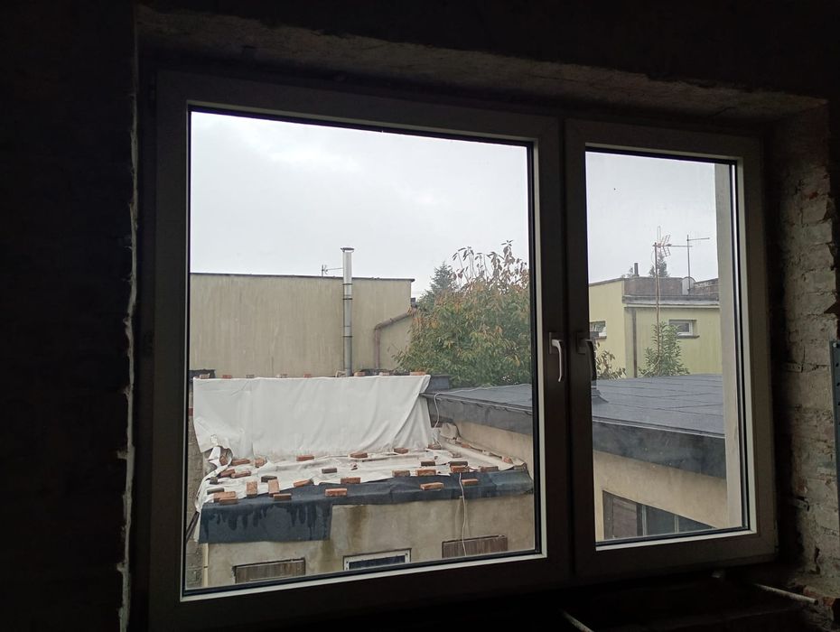 Okna białe, plastikowe z demontaż