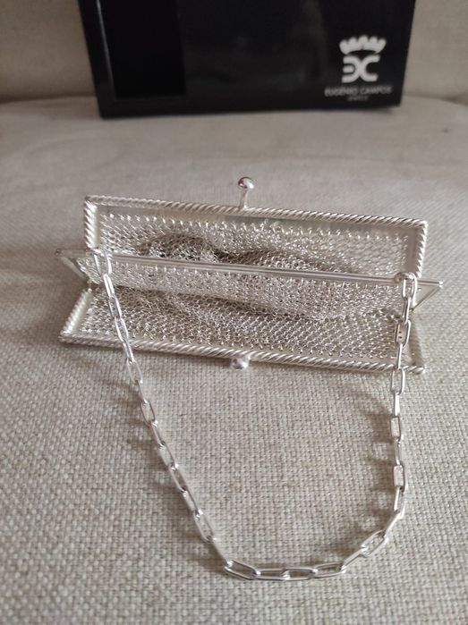 Bolsa/Mala em malha de prata
