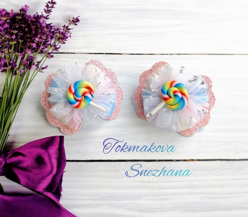 Обруч "Конфетка", Обруч "Цукерка", бантики "Конфетка"