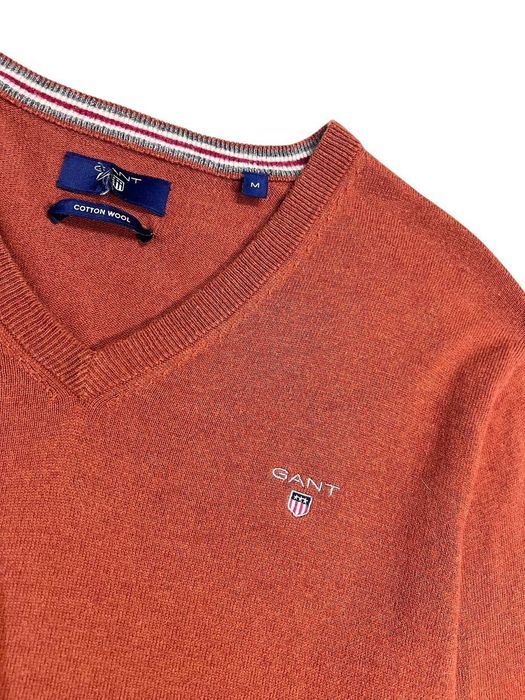 Мужской шерстяной кардиган свитер пуловер Gant гант чоловічий светр
