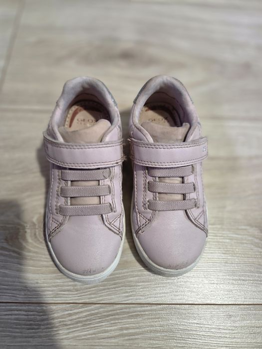 Skórzane trampki sneakers w serduszka Geox B455MA