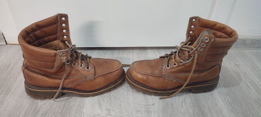 Skórzane Buty Skandynawskie Lapikas Army Moc Toe Vintage Survival Rozm. 38/39