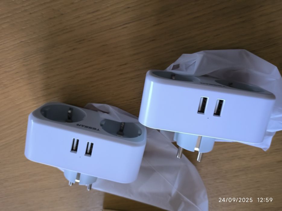 Tessan pack 2  tomadas, 4 em 1 tomada com USB