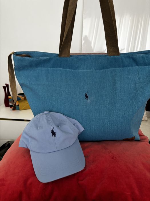 Tote bag + boné Ralph Lauren