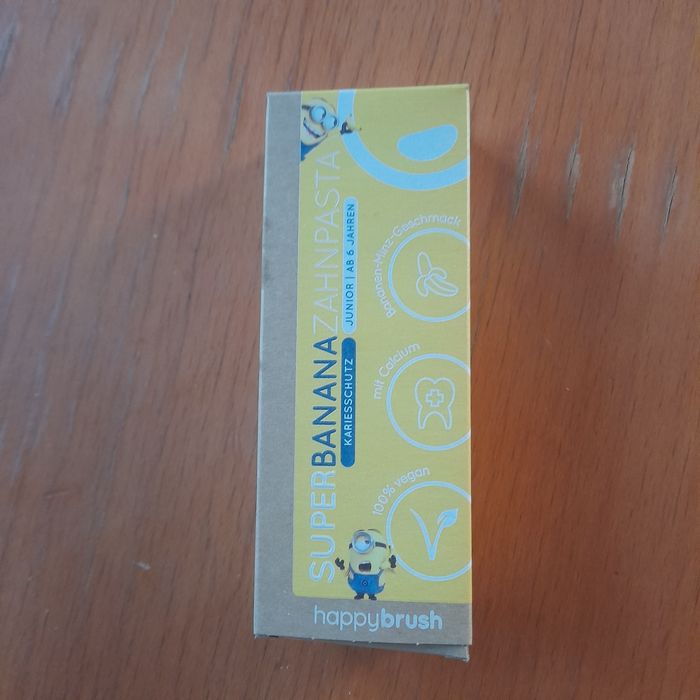 Pasta do zębów z wapniem wegańska bananowa dla dzieci do 6 r.ż 75ml