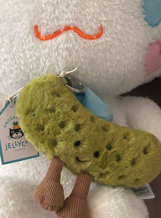 Ogórek kiszony pickle bag charm brelok jellycat