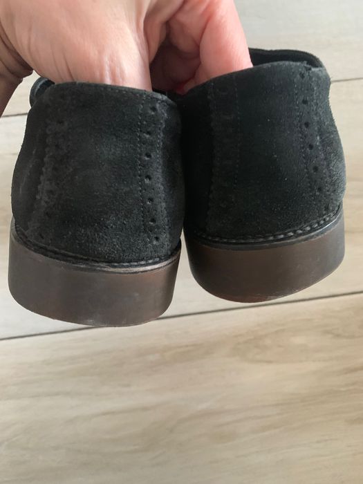 Туфли замшевые , кожа