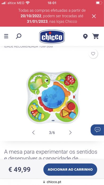 Mesa interactiva chicco