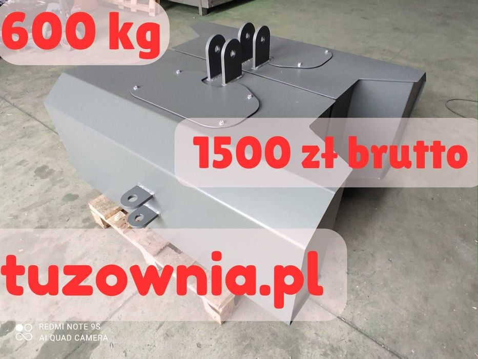 Balast Obciążnik Ciężarek Odważnik na TUZ 600kg, kat.2
