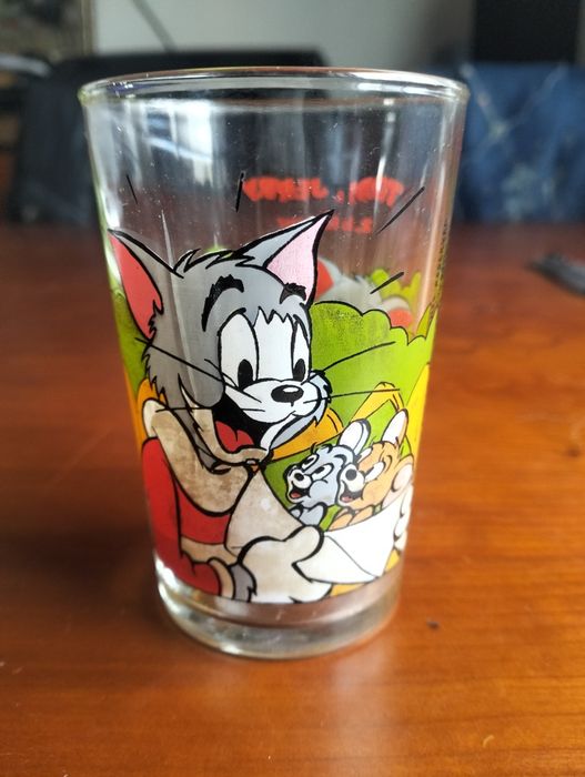 Copo pirogravado Tom & Jerry 1989