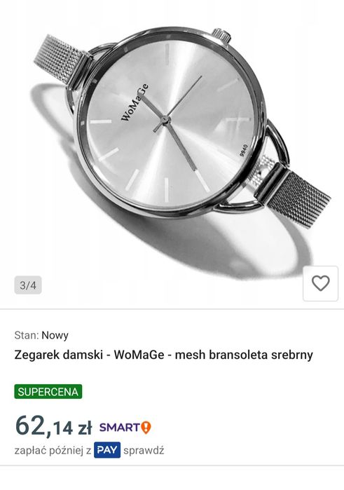 WoMaGe zegarek damski
