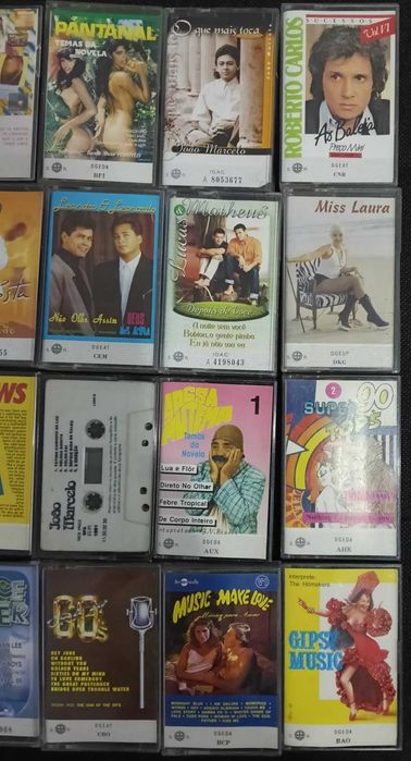 Cassetes de música diversa Brasileira, Espanhola e não só!
