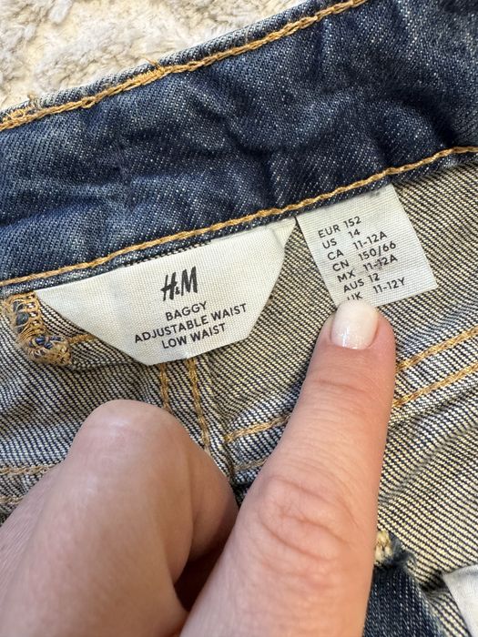 Широкі джинси баггі baggy для хлопчика 152 11-12 років h&m