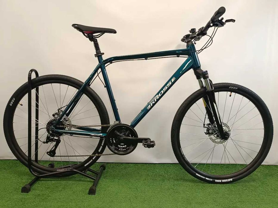 Rower crossowy KROSS MOVE 2.0 NOWY, rama 19 aluminium, koła 28 dla wzrostu 165-185cm, osprzęt SHIMANO, blokada amortyzatora
