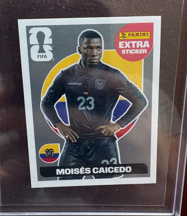 Extra sticker Prata Moisés Caicedo Mundial 2026