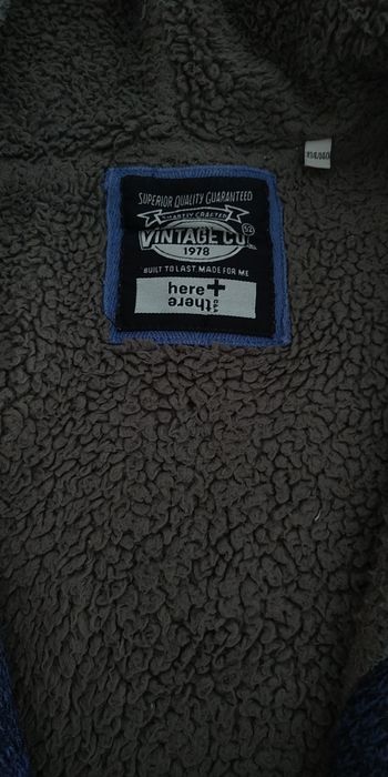 Casaco criança malha grossa forrado com pêlo 9/10 anos