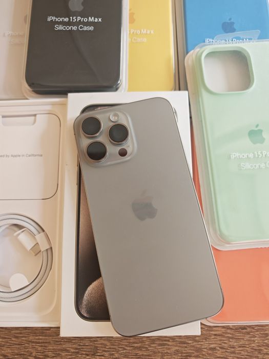 iPhone 15 Pro Max 256GB Natural Titanium Seminovo Aceito Retomas