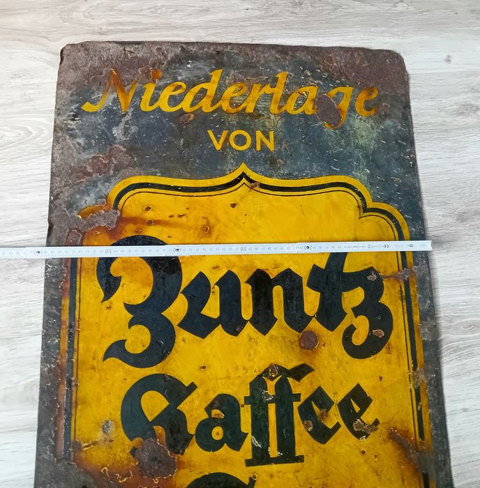 Szyld Zuntz kaffee tee 120x60cm