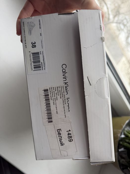 Кросівки хайтопи  Calvin Klein р.38