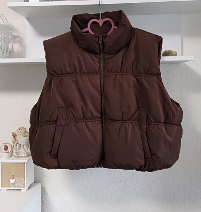 Штаны клёш эко-кожа шоколадного цвета брюки с разрезами