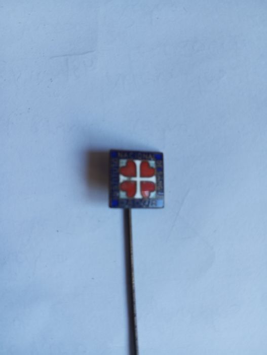 Alfinete de lapela em metal do Instituto Nacional Dador De Sague