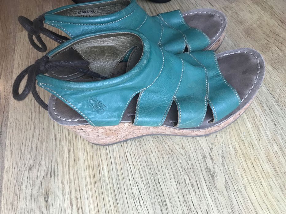 Fly London r.40 zielone sandały