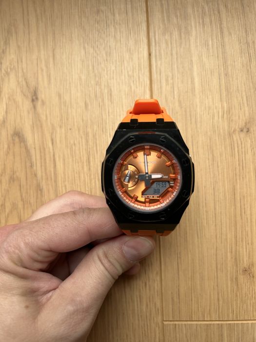 Casio G-Shock GA2100 Casiooak MOD Orange