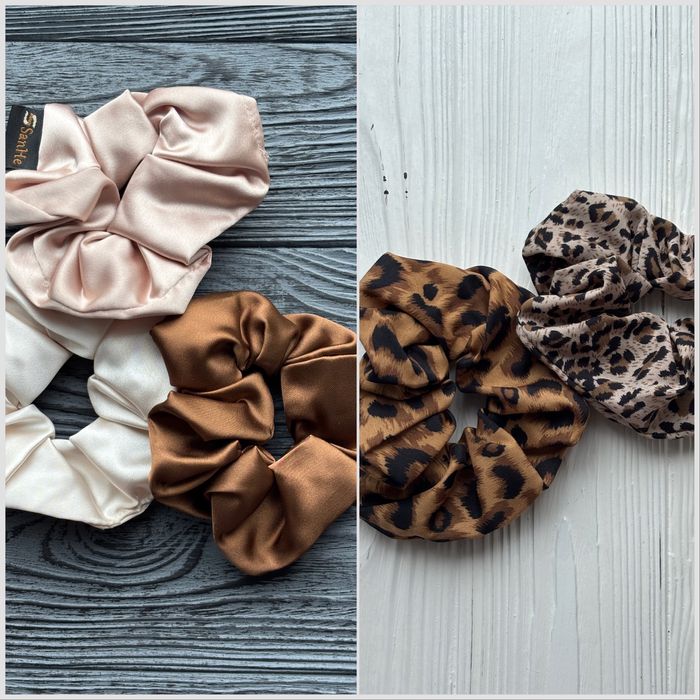 Резинки для волосся. Сатинові. 2 варіанти