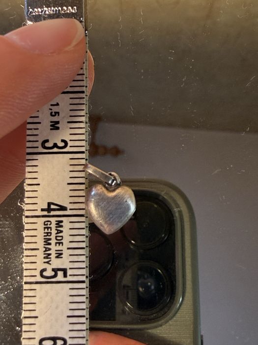 Mała srebrna zawieszka serce | ok. 1 cm | Delikatna