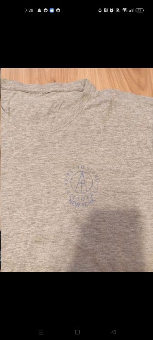 Męska szara koszulka bez rękawów z nadrukiem