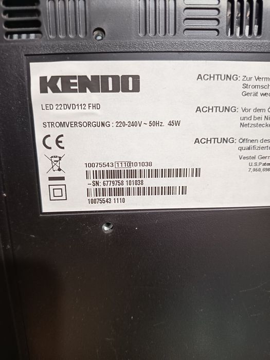 Telewizor Kendo 22"DVD pilot